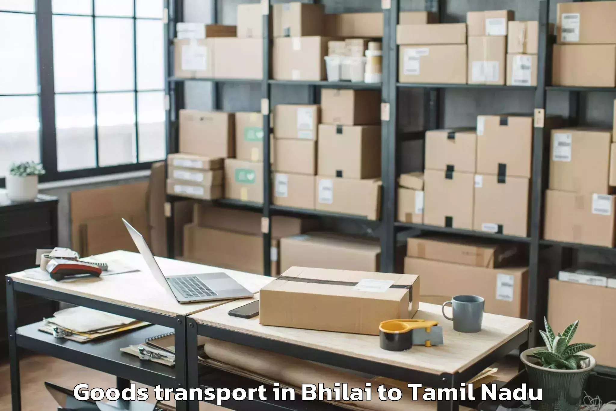 Book Your Bhilai to Thenkasi Goods Transport Today